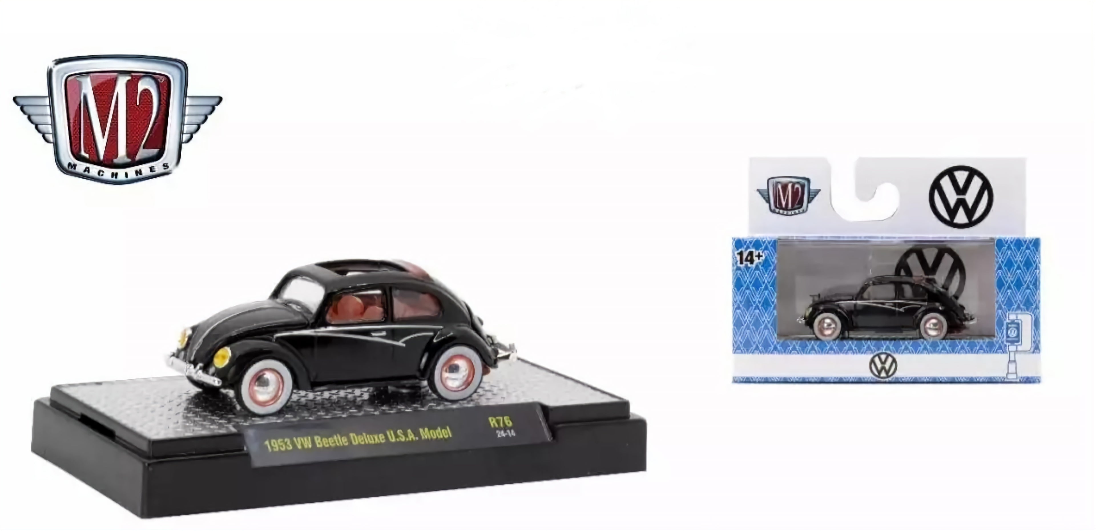 M2 Machines 1:64 scale 1953 VW Beetle Deluxe U.S.A. Model