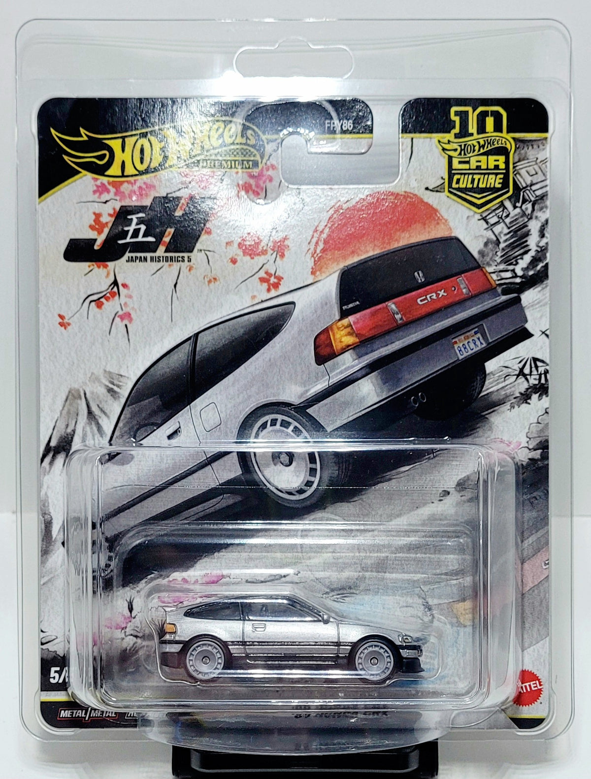Hot Wheels, Car Culture, Japan Historics 5 '88 Honda CRX, Protector Included