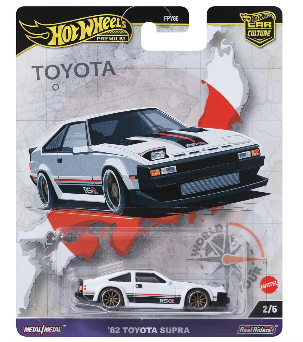 Hot Wheels Premium Car Culture 82 Toyota Supra With Protector