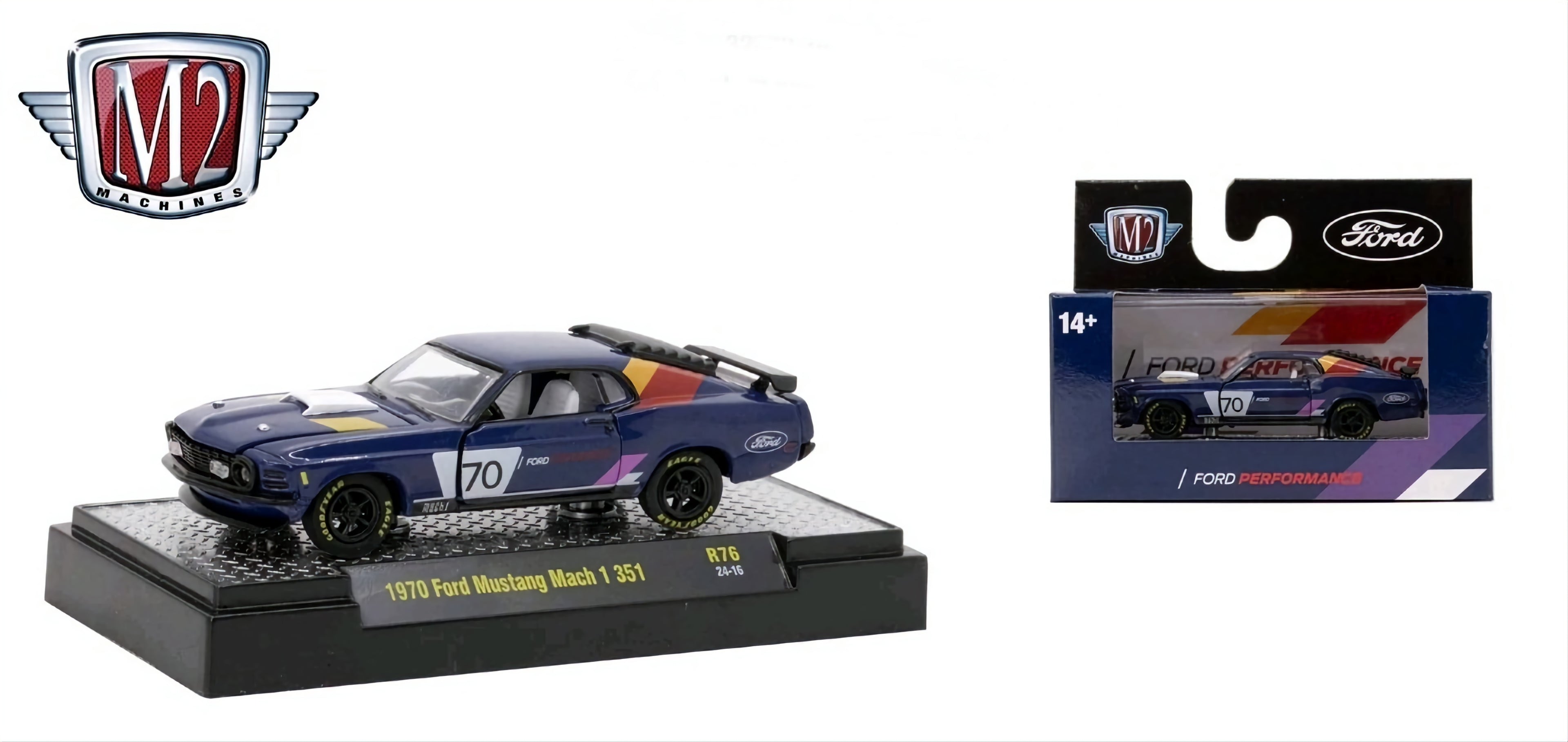 M2 Machines 1:64 scale 1970 Ford Mustang Mach 1