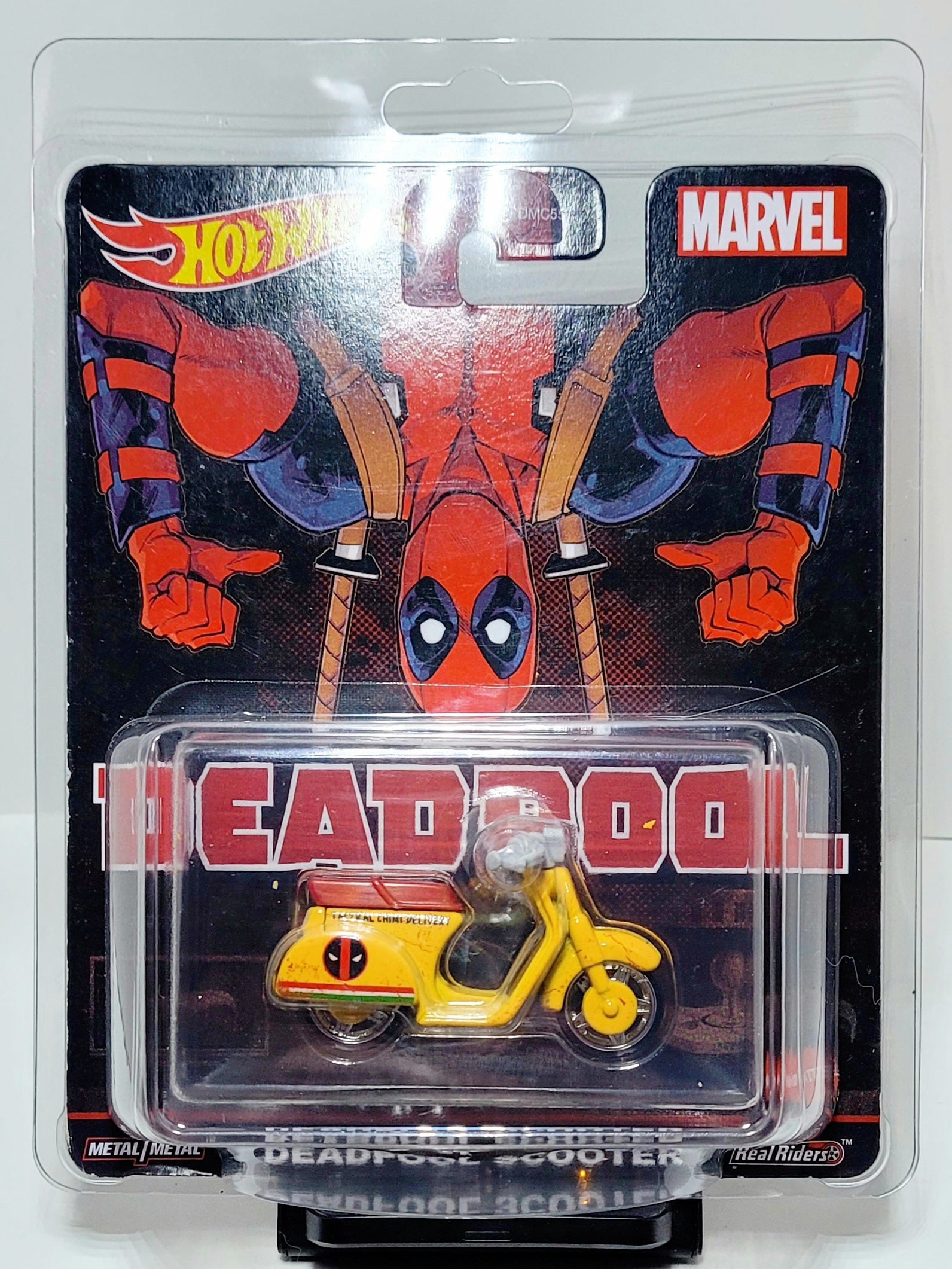 Hot Wheels Premium Deadpool Scooter with Protector