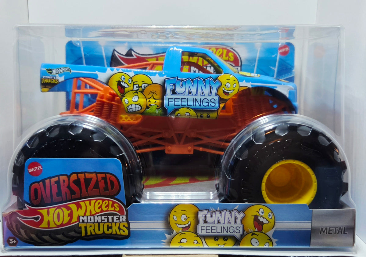 Hot Wheels Monster Trucks Oversized 1:24 Scale, FUNNY FEELINGS