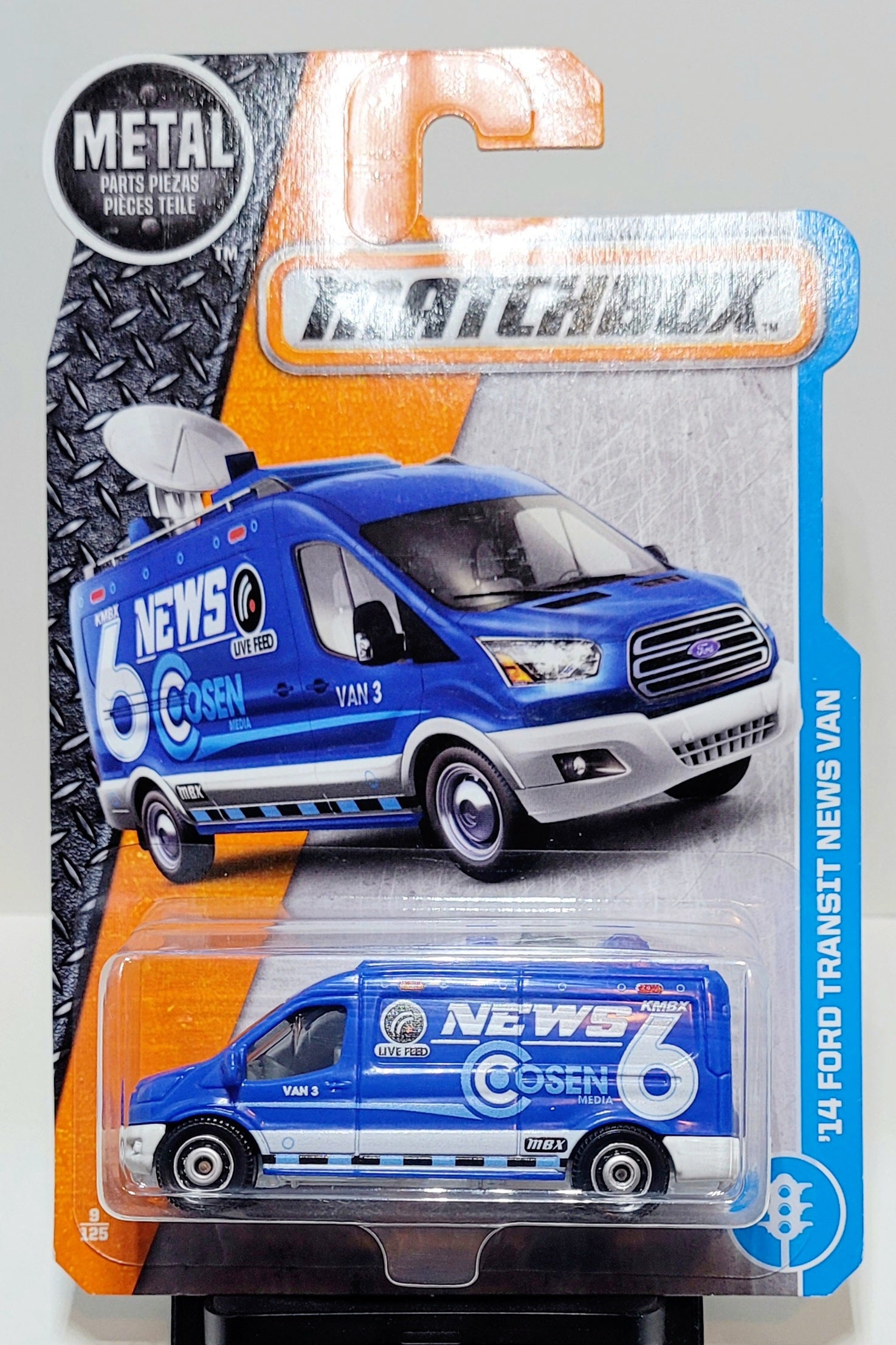 Matchbox '14 Ford Transit News Van,2017