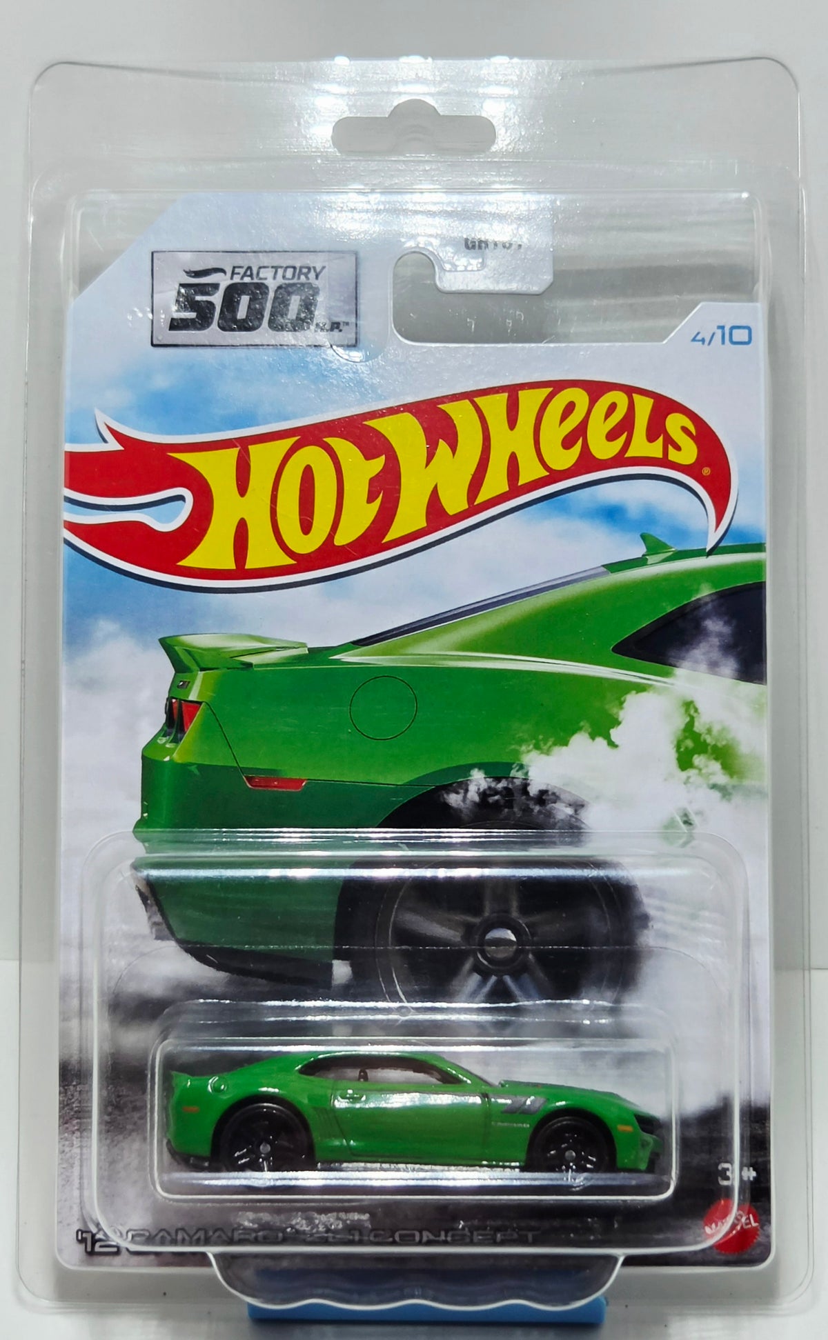 Hot Wheels '12 Camaro ZL1 Concept, Factory 500 series, Protector included
