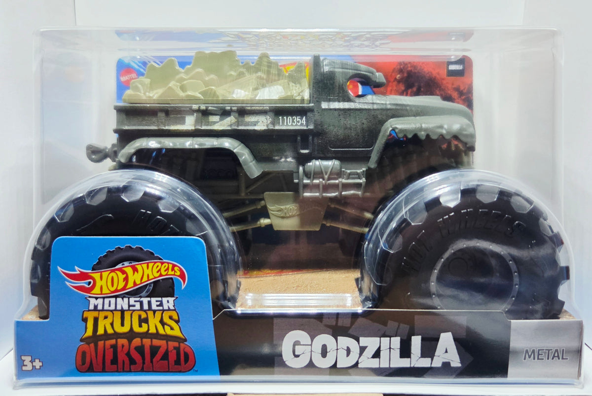 Hot Wheels Monster Trucks Oversized 1:24 Scale, Godzilla