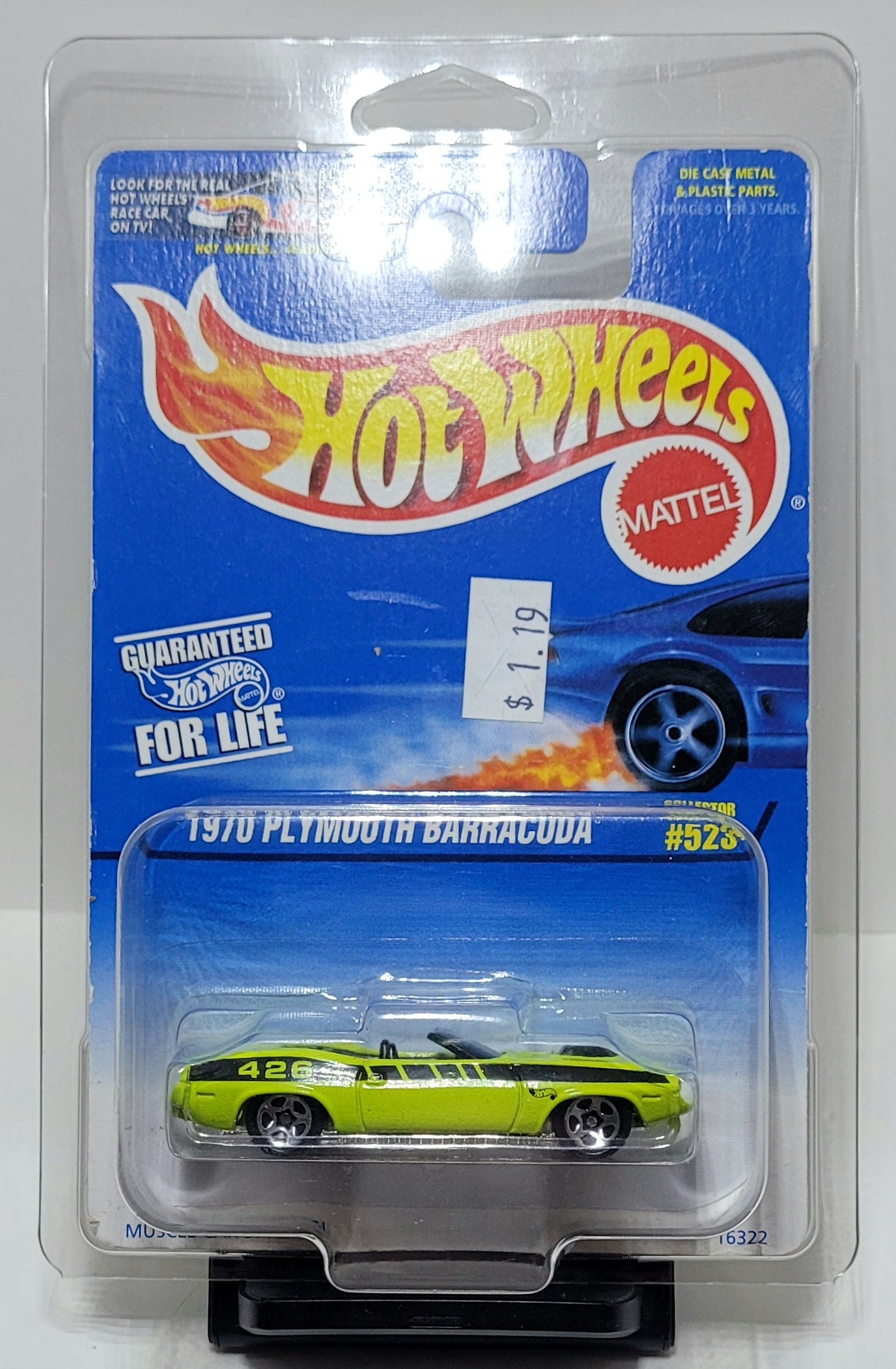 Hot Wheels First Editions, 1970 Plymouth Barracuda convertible With Protector