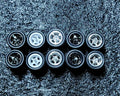 1:64 Wheels, 5 sets, Muscle car Style, Mix Colors