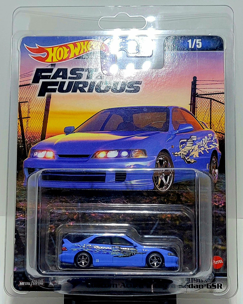 Hot Wheels Premium Fast & Furious Acura Integra GSR with Protector